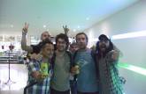 Junto com a banda The Hall Effect, no hotel Paraiso, em Girardot, na Colômbia